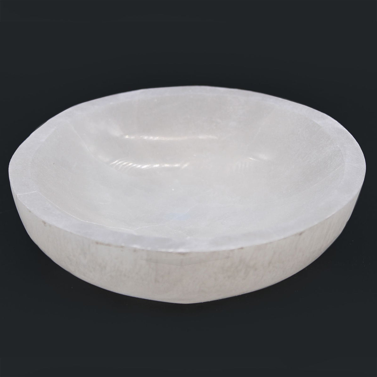 Coupelle ronde en sélénite – 15 cm