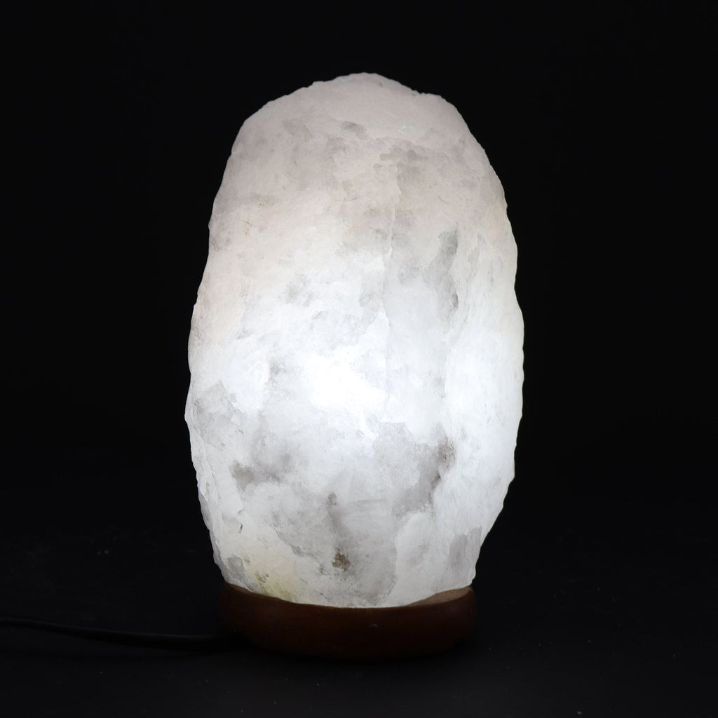 * Lampe en sel de l’Himalaya avec socle, environ 3 à 5 kg
