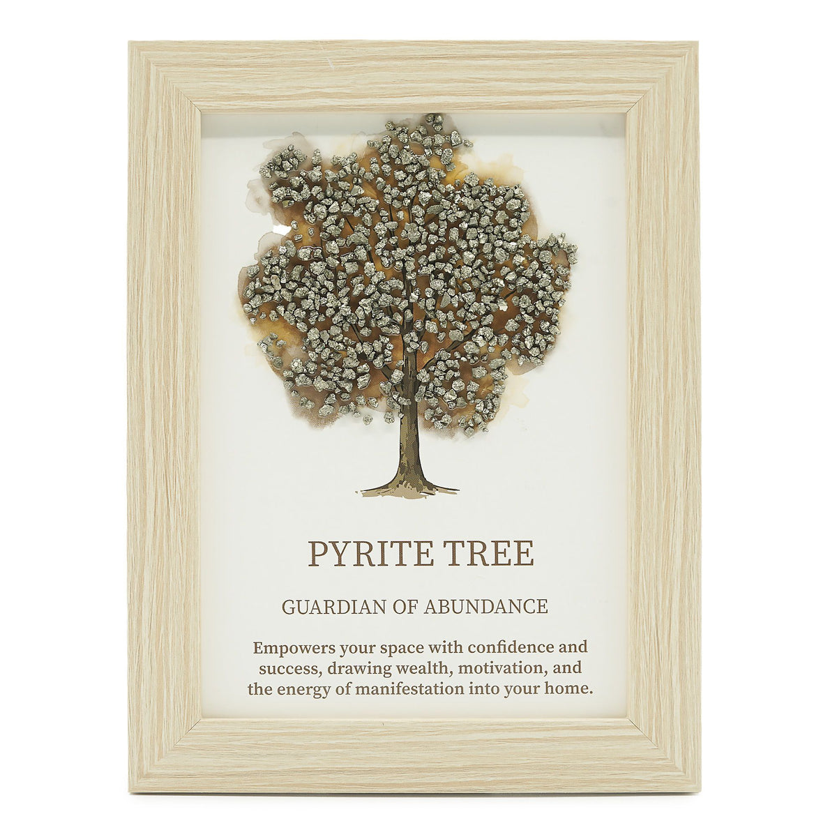 * Tableau décoratif Arbre de Vie en pyrite, 20 × 14,7 × 1 cm