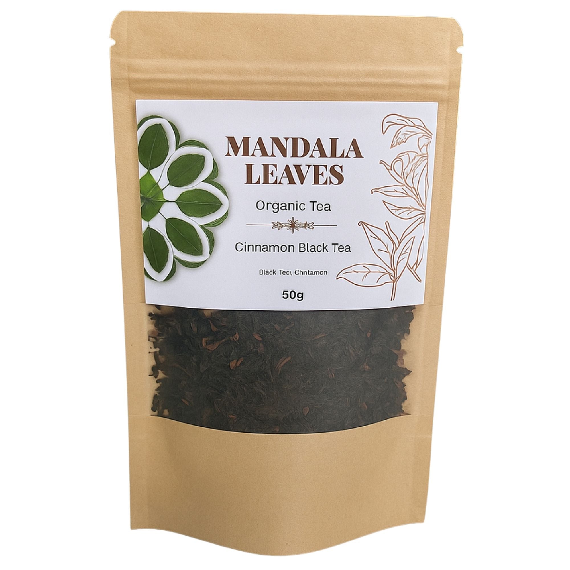 Thé Noir Bio à la Cannelle 50g – Mélange Artisanal Chaleureux & Réconfortant | Sachet Artisanal