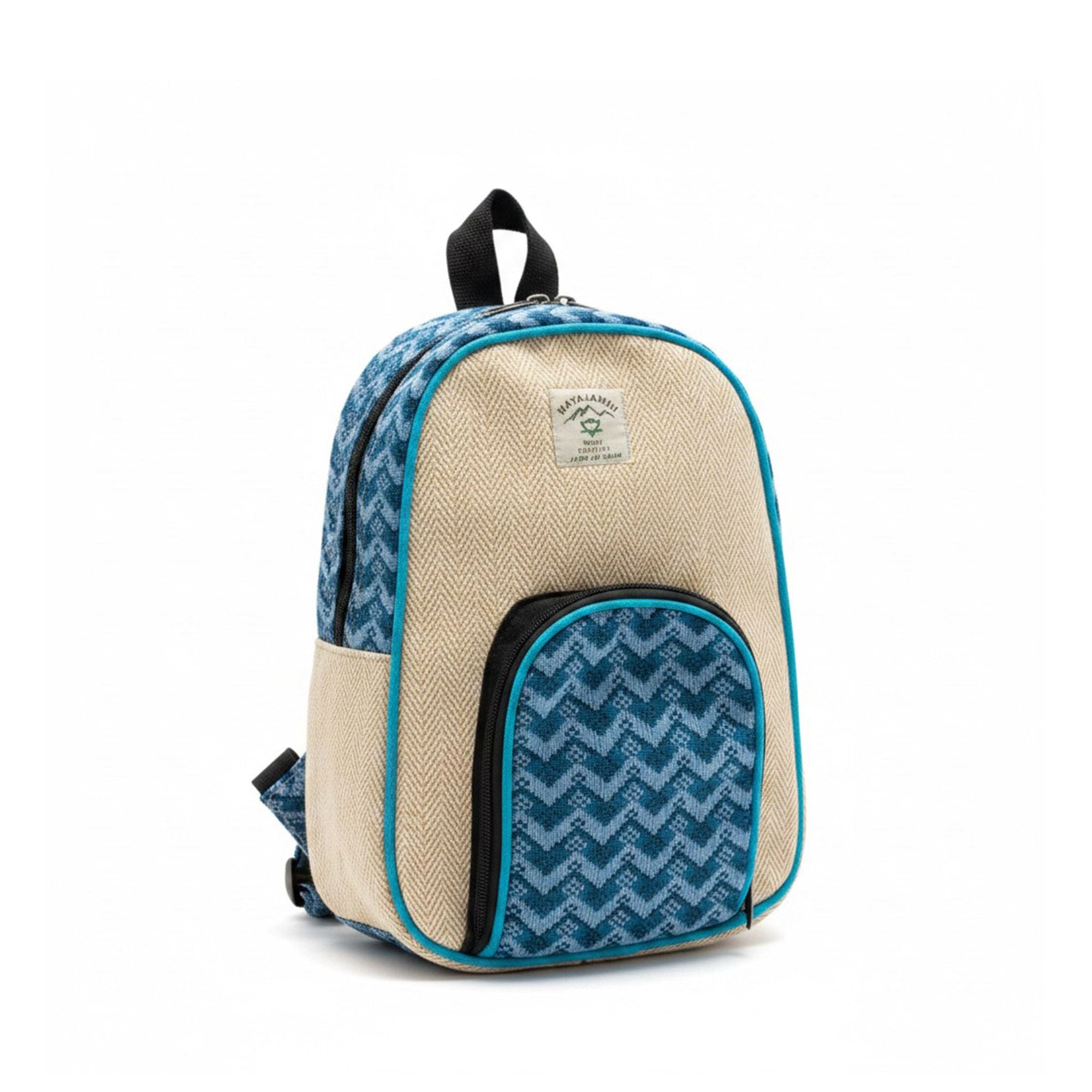 Sac à Dos Medium Katmandou – Motif Dhaka Traditionnel | 30x21x9cm | Artisanal Népal