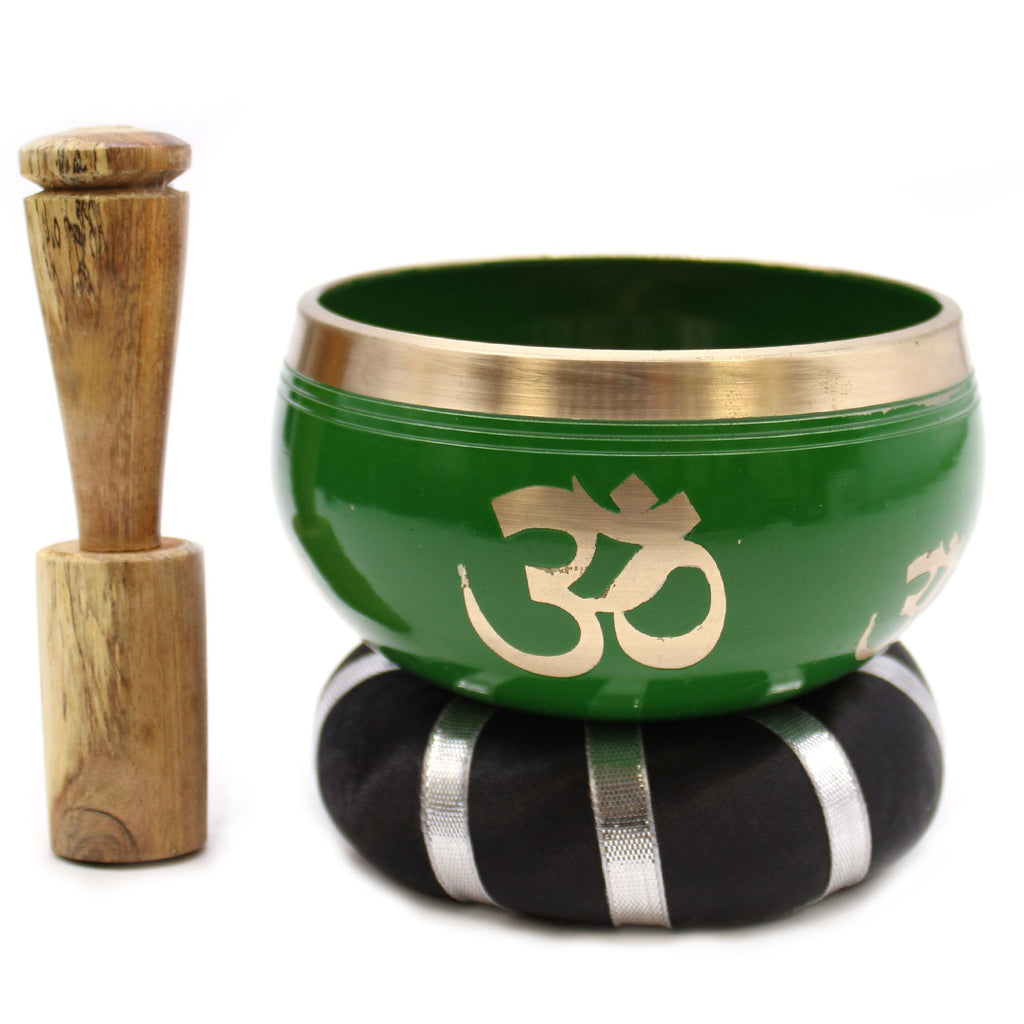 * Coffret de bol chantant vert Arbre de vie, 10,7 cm