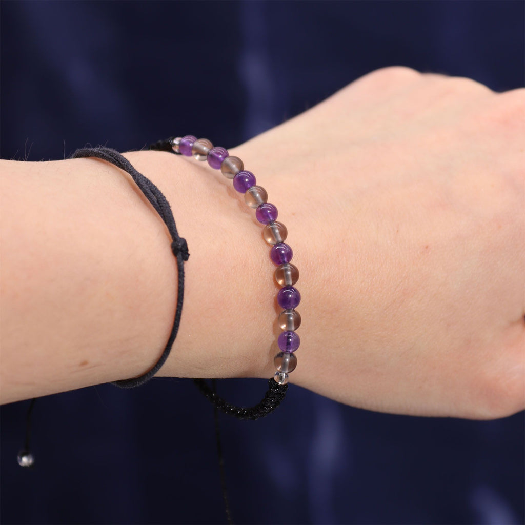 * Bougie Cristal Zodiaque avec Bracelet en Pierres Précieuses – Capricorne