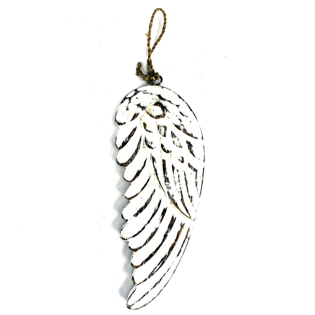 Petite aile d’ange sculptée à la main – 18 cm