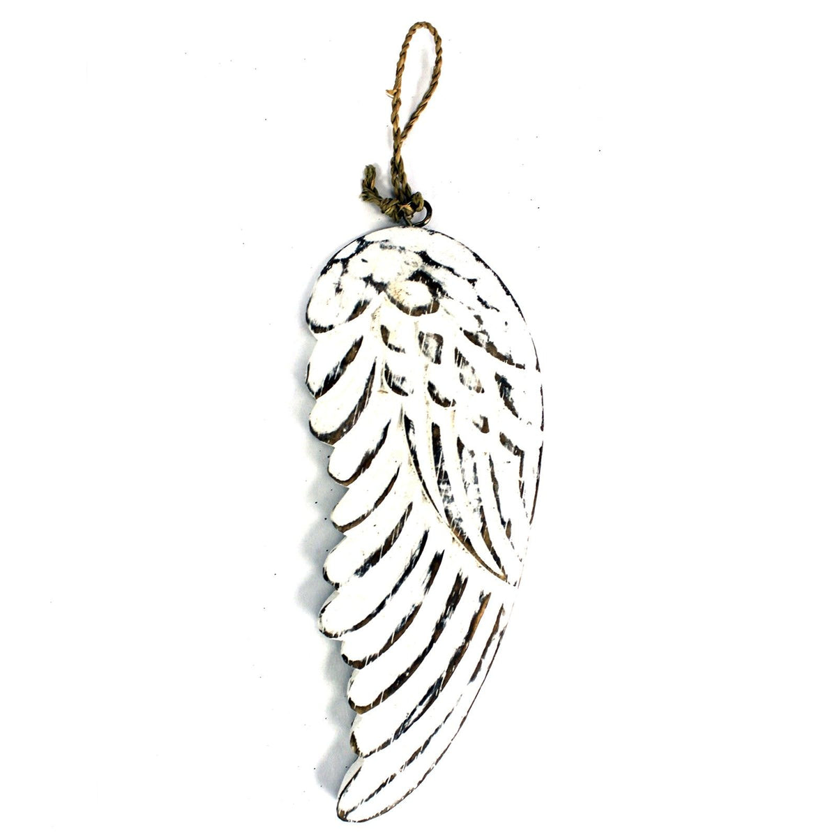 Petite aile d’ange sculptée à la main – 18 cm