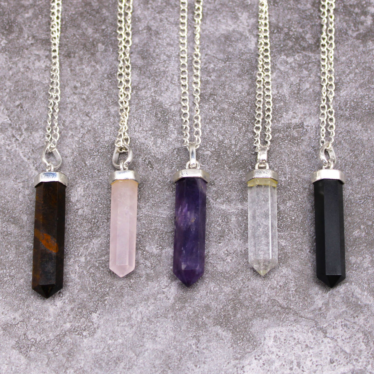 Pendentif classique en pointe d’améthyste