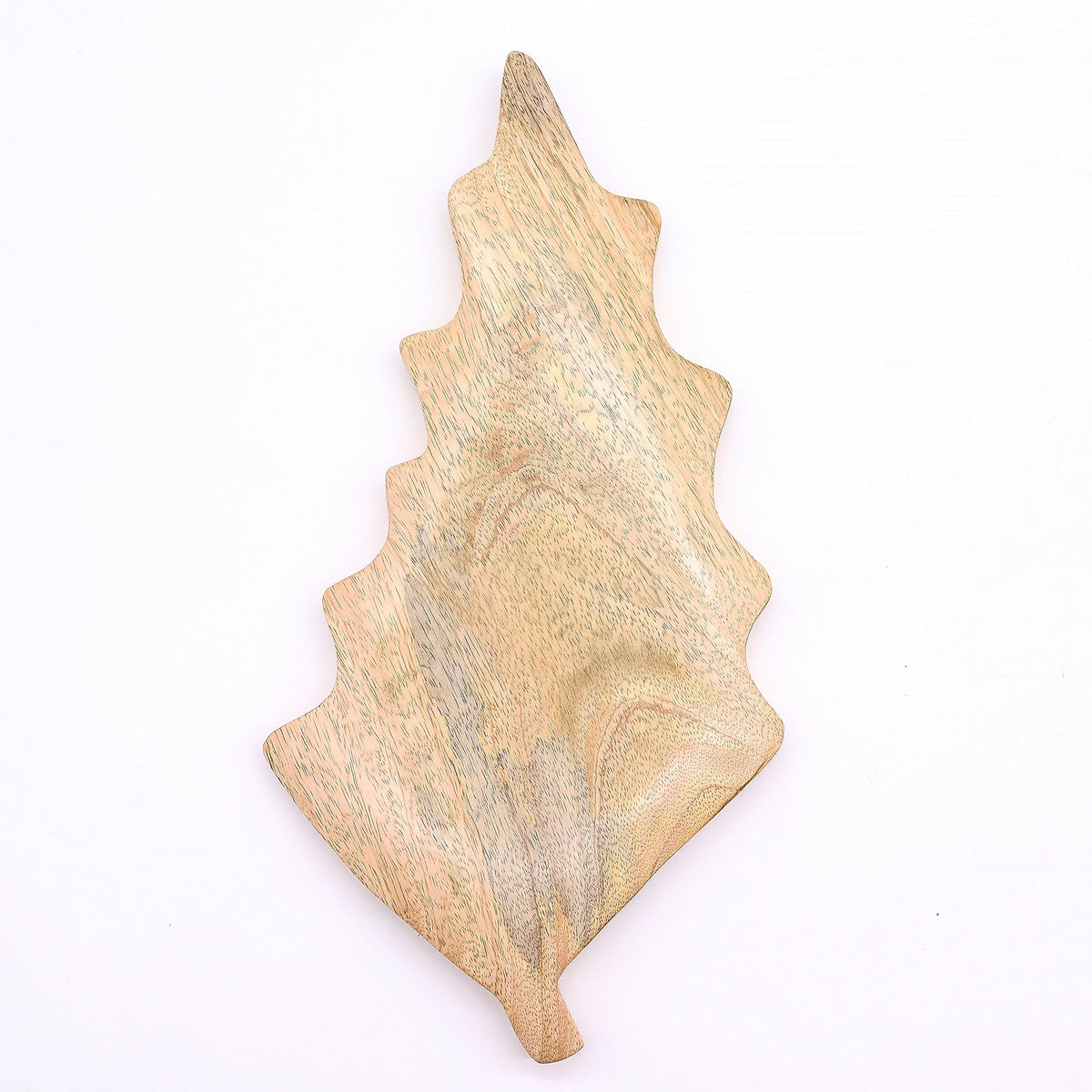 * Perdu dans la forêt – Bol en bois émaillé en forme de feuille – 33 × 17 cm