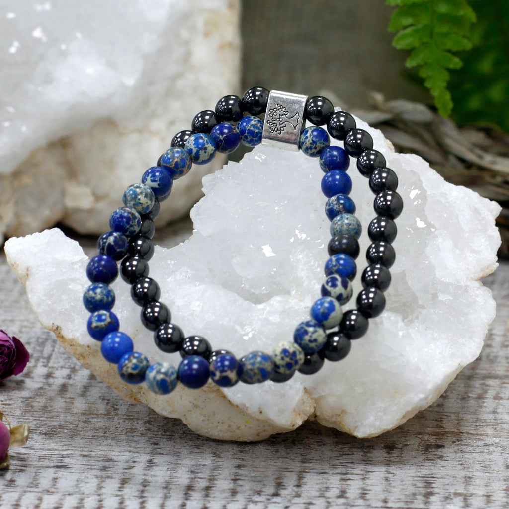 Bracelet Magnétique en Pierres Naturelles – Sodalite