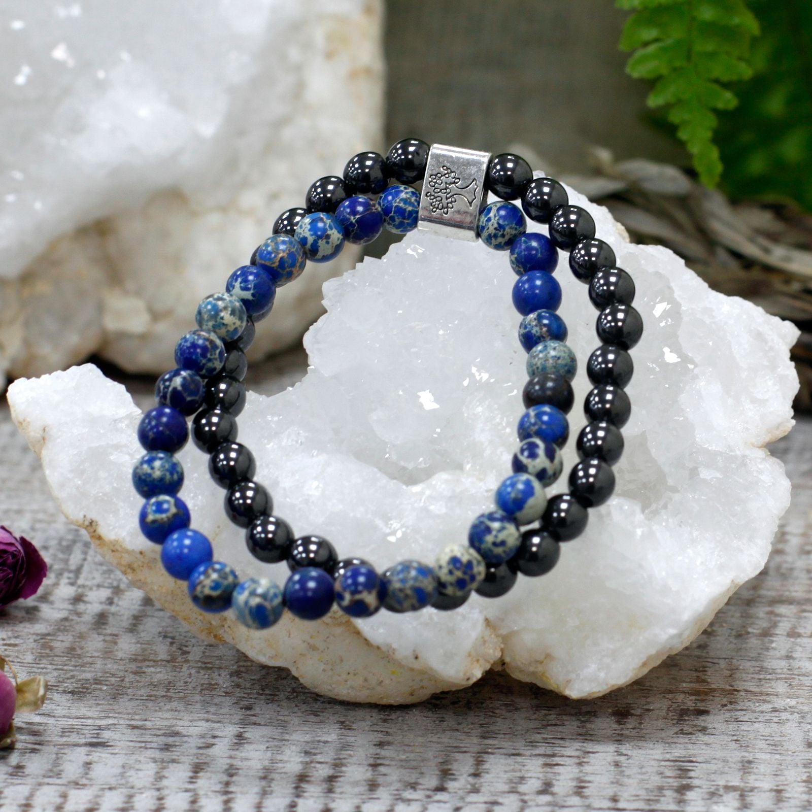 Bracelet Magnétique en Pierres Naturelles – Sodalite