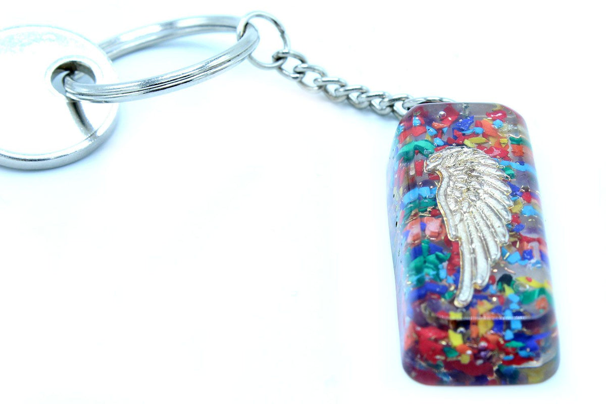 * Porte-clés en orgonite – Gardien protecteur