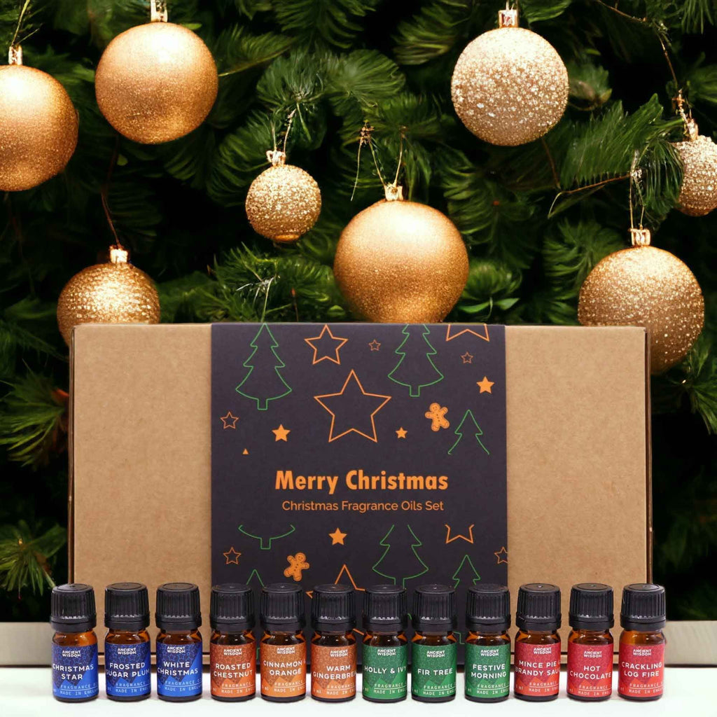 * Coffret d’huiles parfumées Délices de fête – 12 × 5 ml