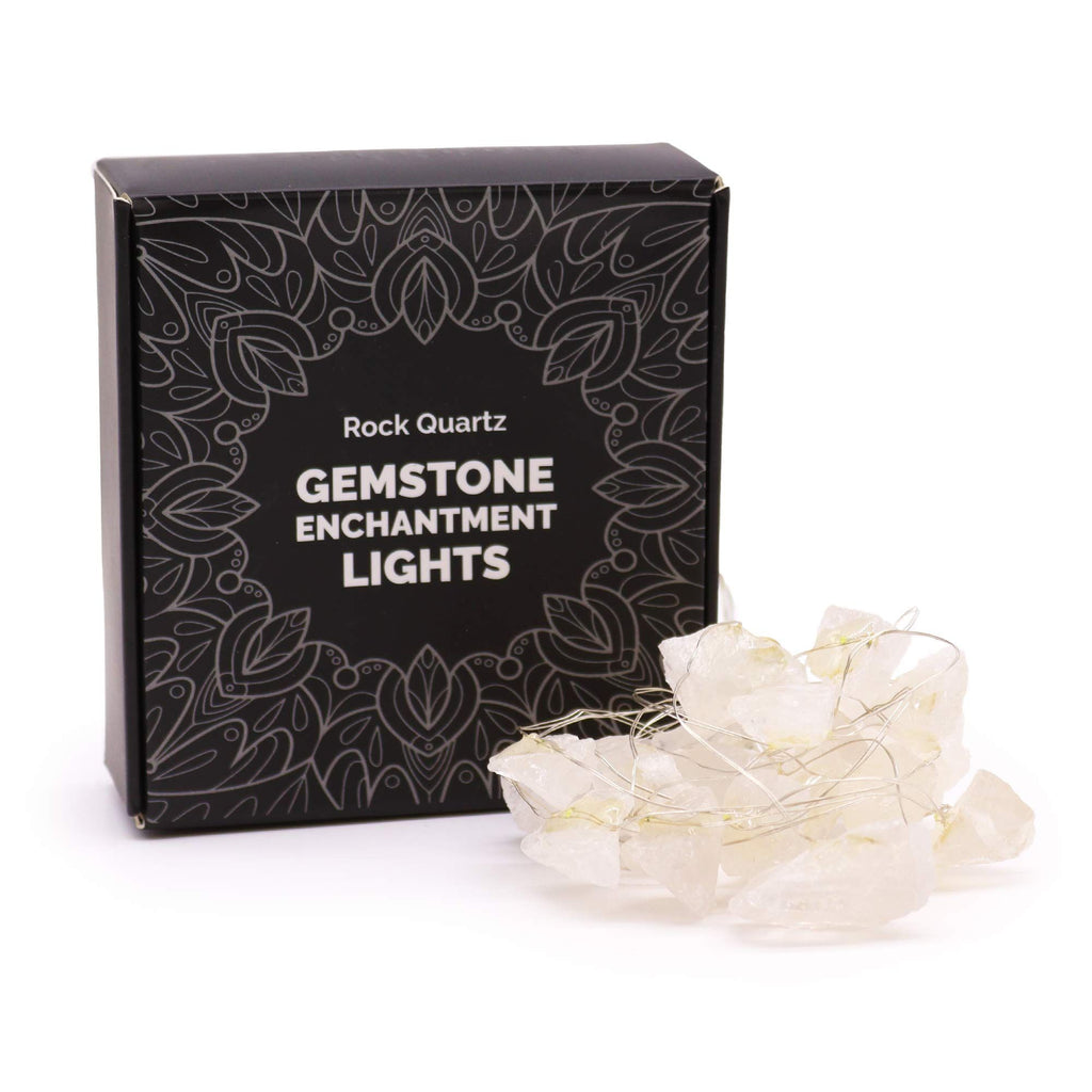 * Guirlande lumineuse en cristal de roche – USB – 227 cm