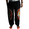 Pantalon de Détente Style Japonais – Noir Chocolat & Orange – L