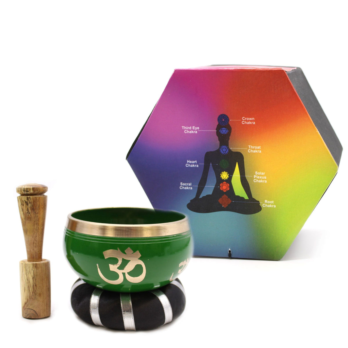 * Coffret de bol chantant vert Arbre de vie, 10,7 cm