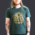 * T-Shirt en Coton Délavé Nomad Sari – Hamsa – Vert – L
