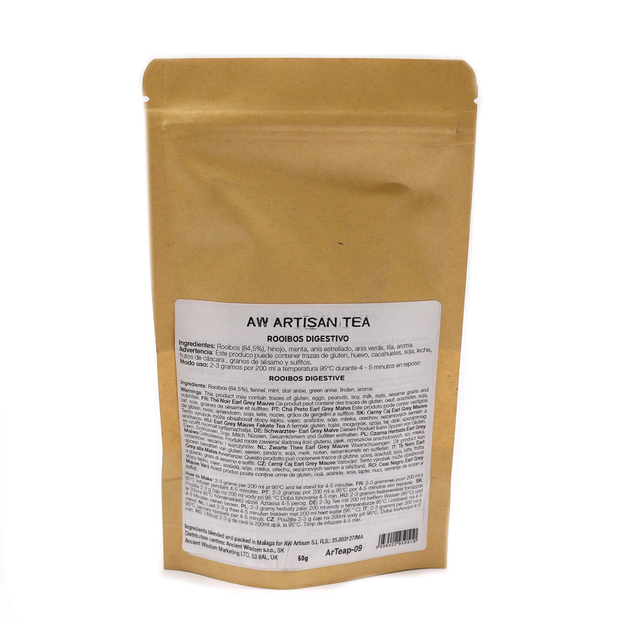 Red Bush Digestive 50g – Rooibos Menthe & Anis Étoilé | Infusion Digestive Artisanale Sachet
