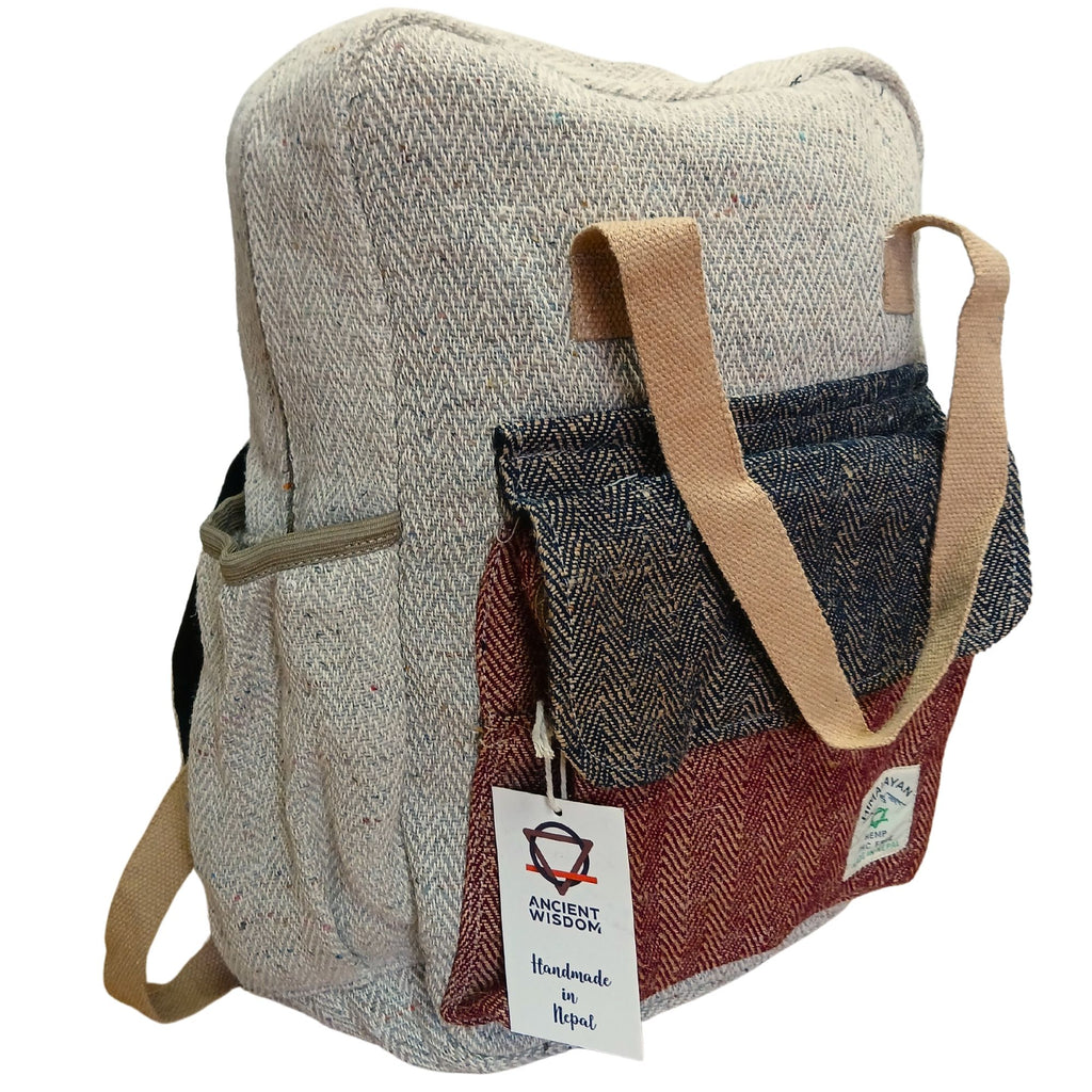 Sac à Dos d’Aventure en Chanvre – Katmandou | Artisanal Népal