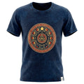 * T-Shirt en Coton Délavé Nomad Sari – Stay Wild Moon Child – Bleu – XL