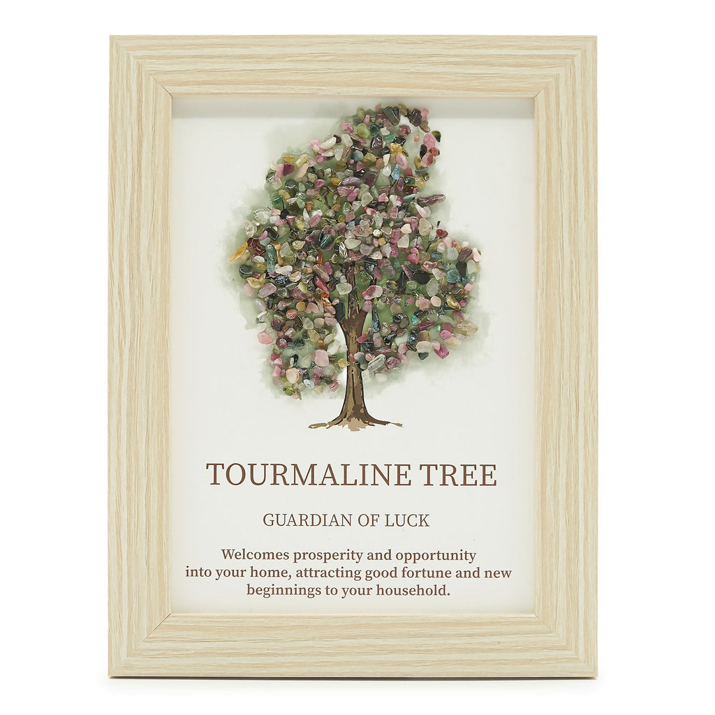 * Tableau décoratif Arbre de Vie en tourmaline, 20 × 14,7 × 1 cm