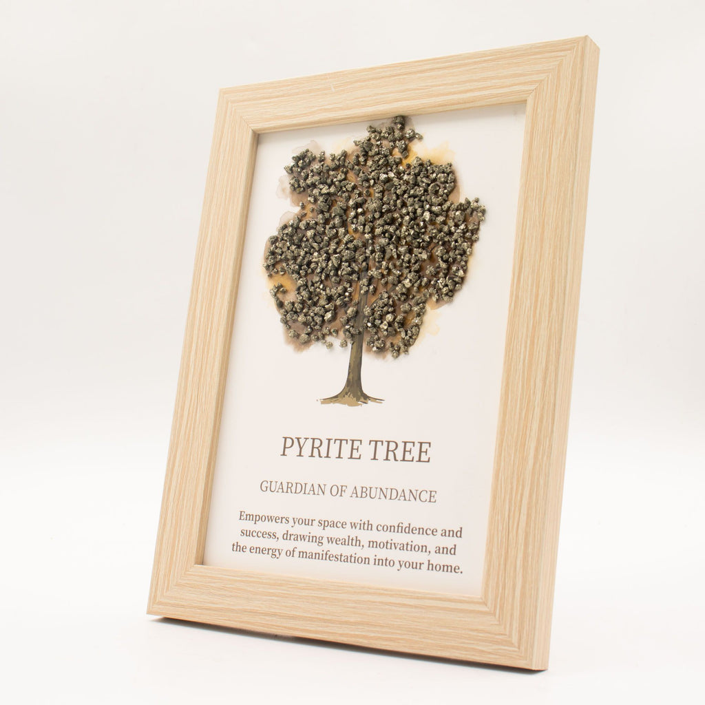 * Tableau décoratif Arbre de Vie en pyrite, 20 × 14,7 × 1 cm