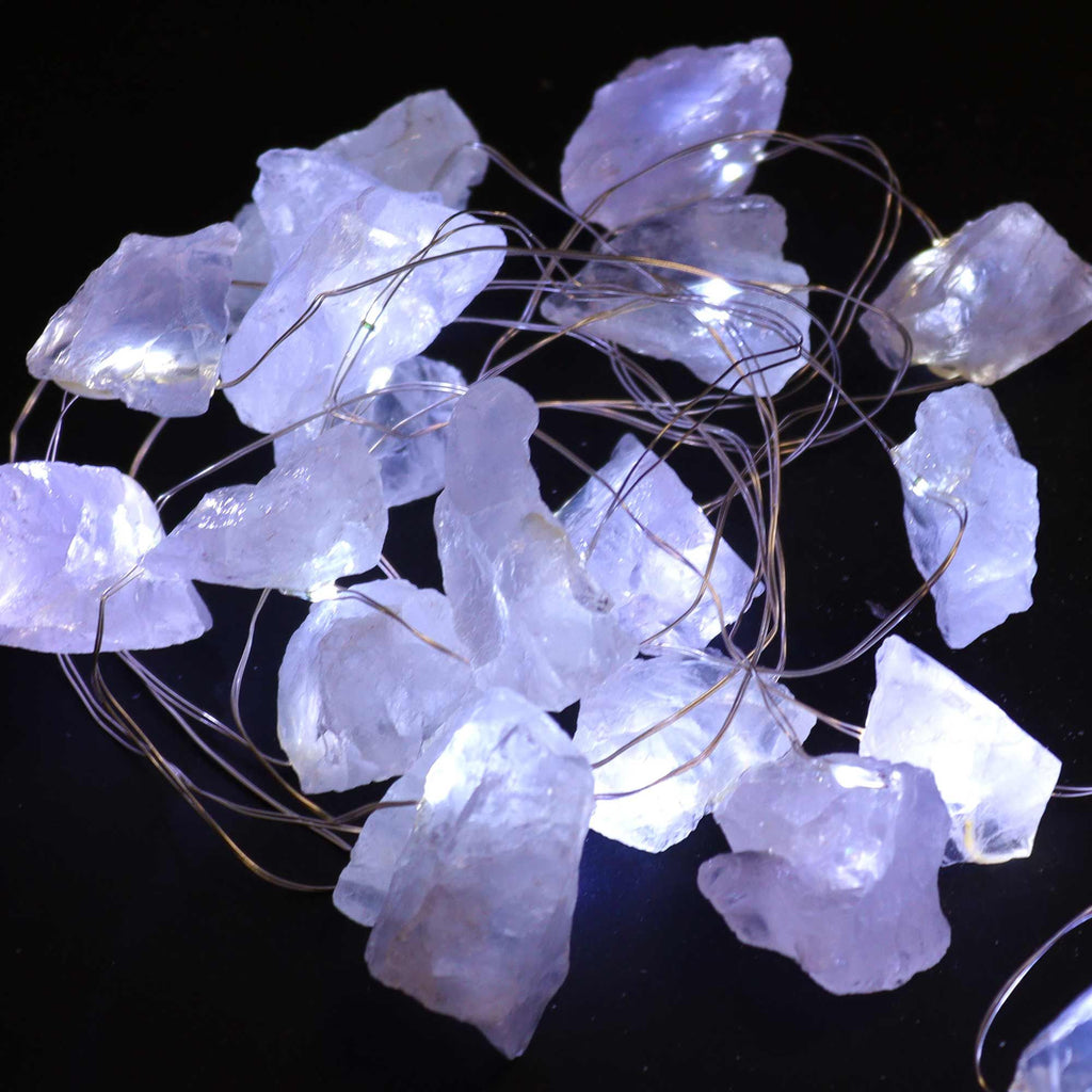 * Guirlande lumineuse en cristal de roche – USB – 227 cm