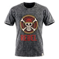* T-Shirt en Coton Délavé Nomad Sari – Rebel – Anthracite – L