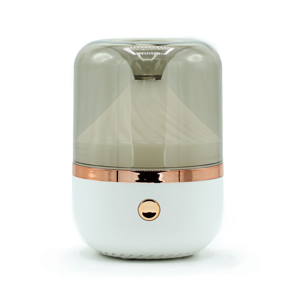 * Diffuseur d’arômes Urban blanc et bronze – USB – Lumière à changement de couleur