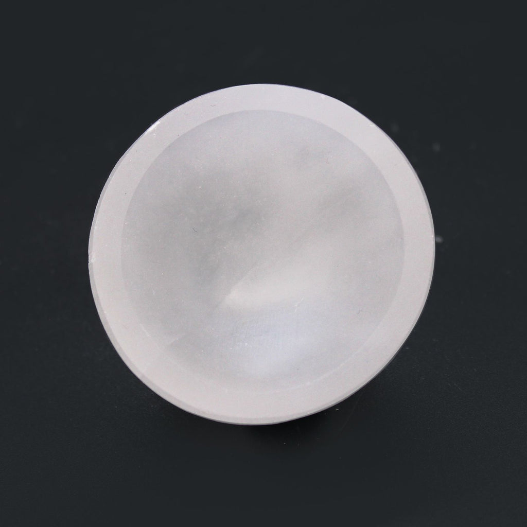 Coupelle ronde en sélénite – 6 cm