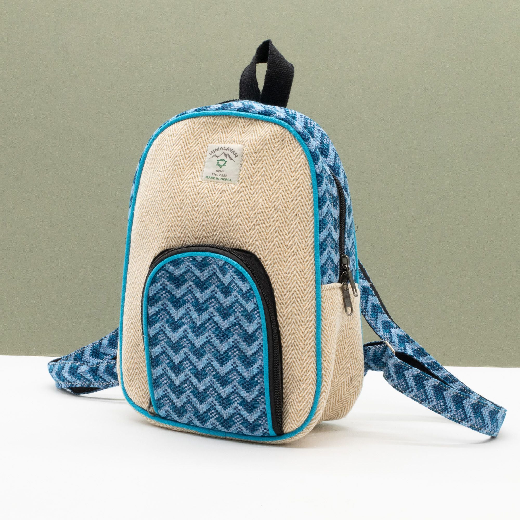 Sac à Dos Medium Katmandou – Motif Dhaka Traditionnel | 30x21x9cm | Artisanal Népal