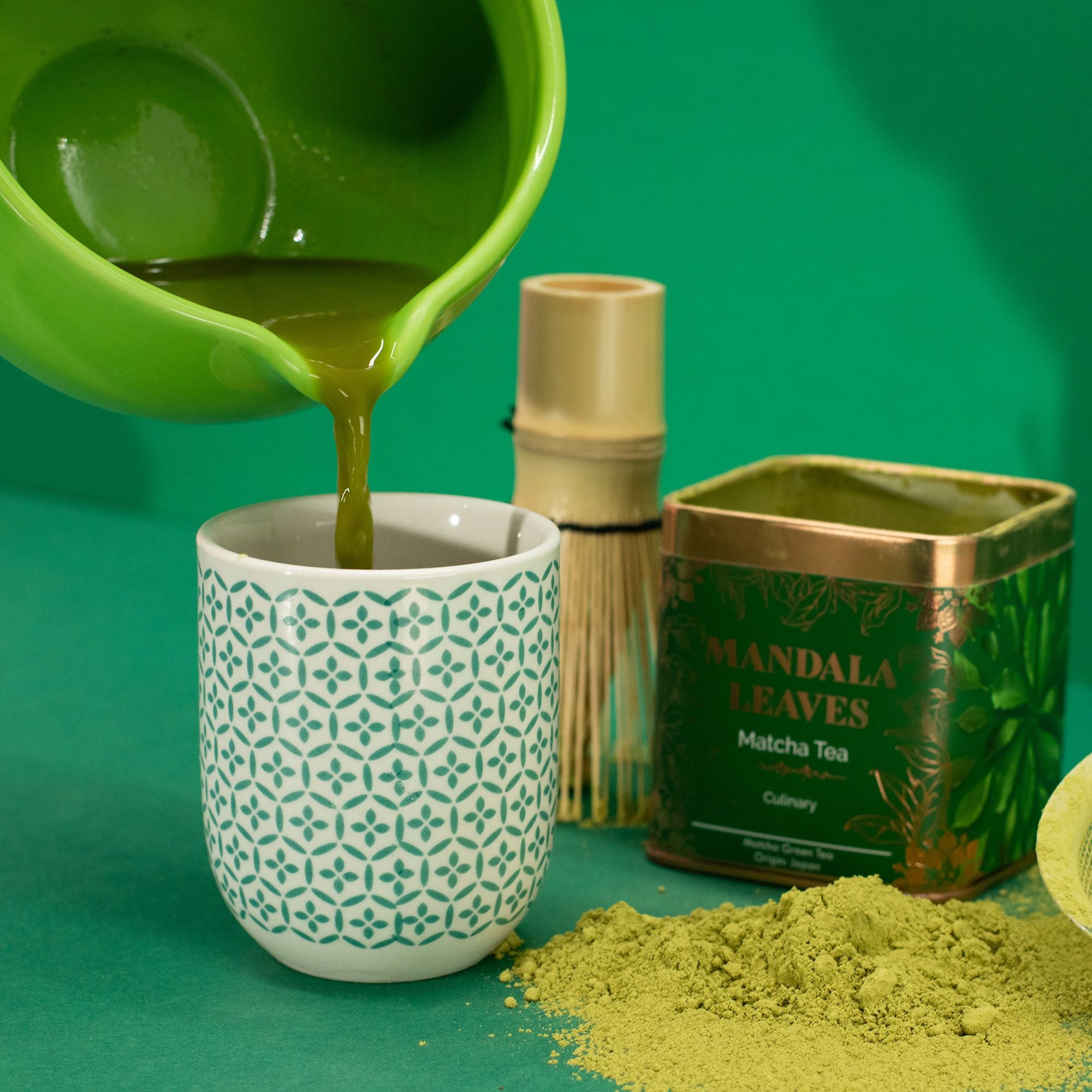 Matcha Culinaire Bio 50g – Poudre de Thé Vert Japonais | Lattes Smoothies Pâtisserie | Boîte Métallique
