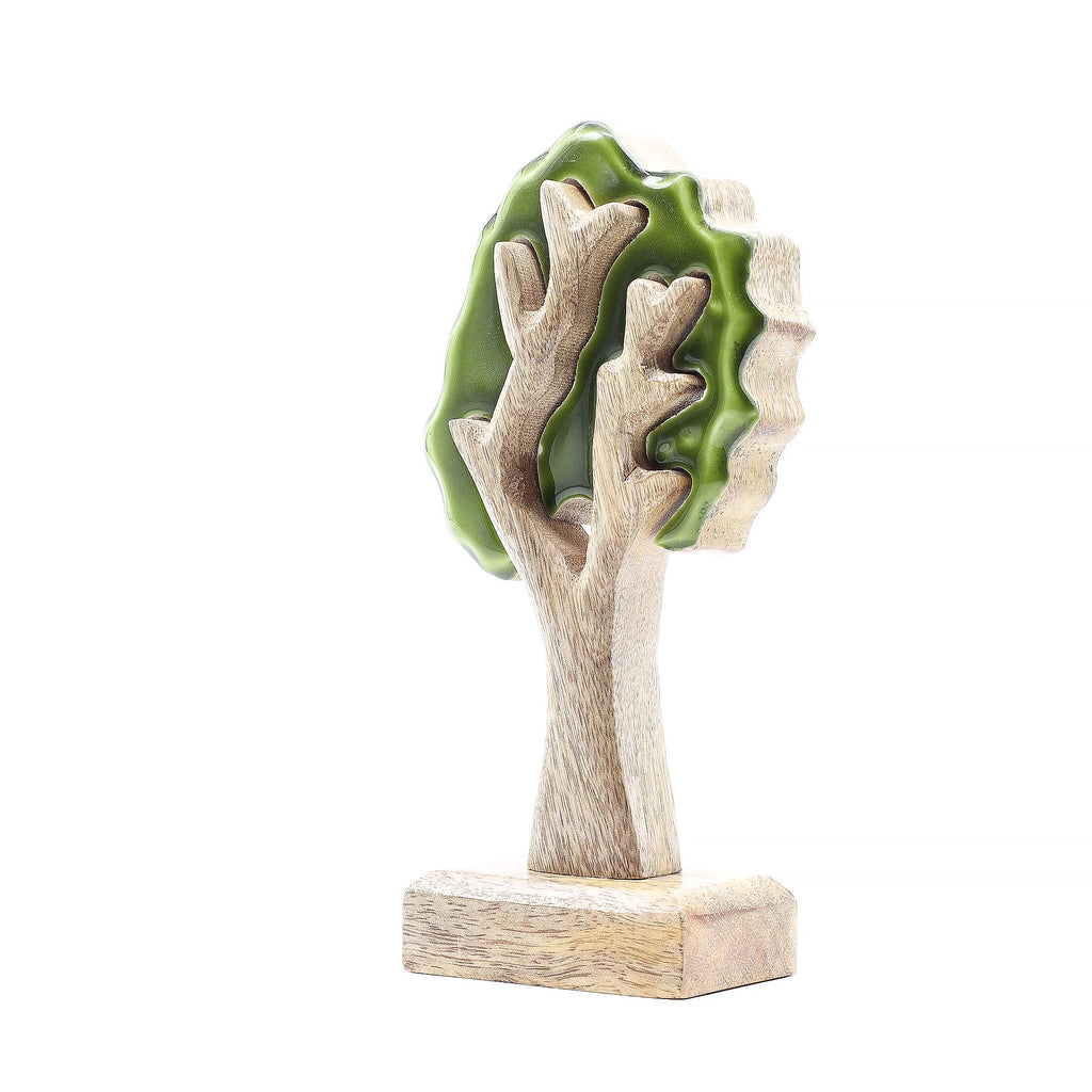 * Perdu dans la forêt – Décoration en bois 3D Arbre – 20 × 10 cm