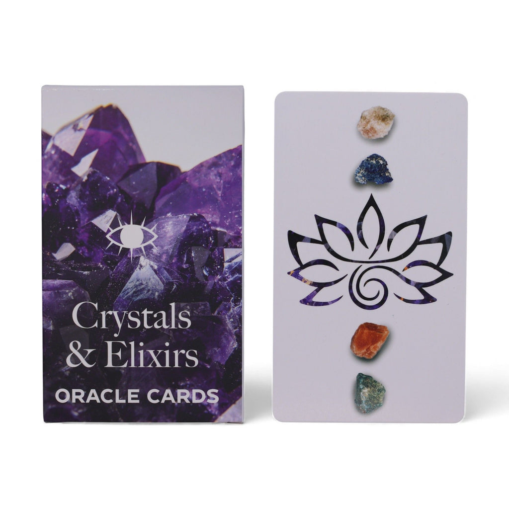 Cartes Oracle Cristaux & Élixirs – Jeu d'Énergie de Guérison 40 Cartes