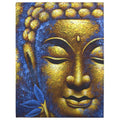 * Tableau Bouddha au visage doré et fleur de lotus, 60 × 80 cm