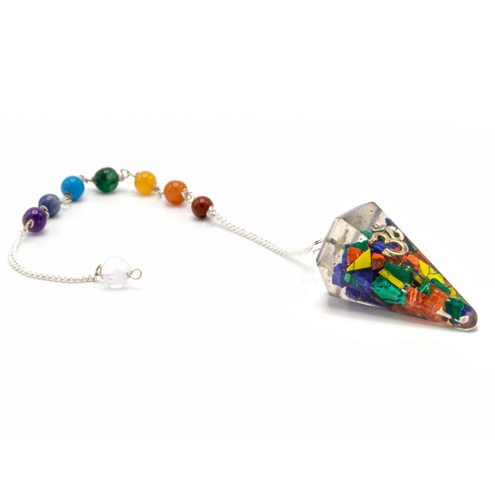 * Pendule chakra en orgonite – Om