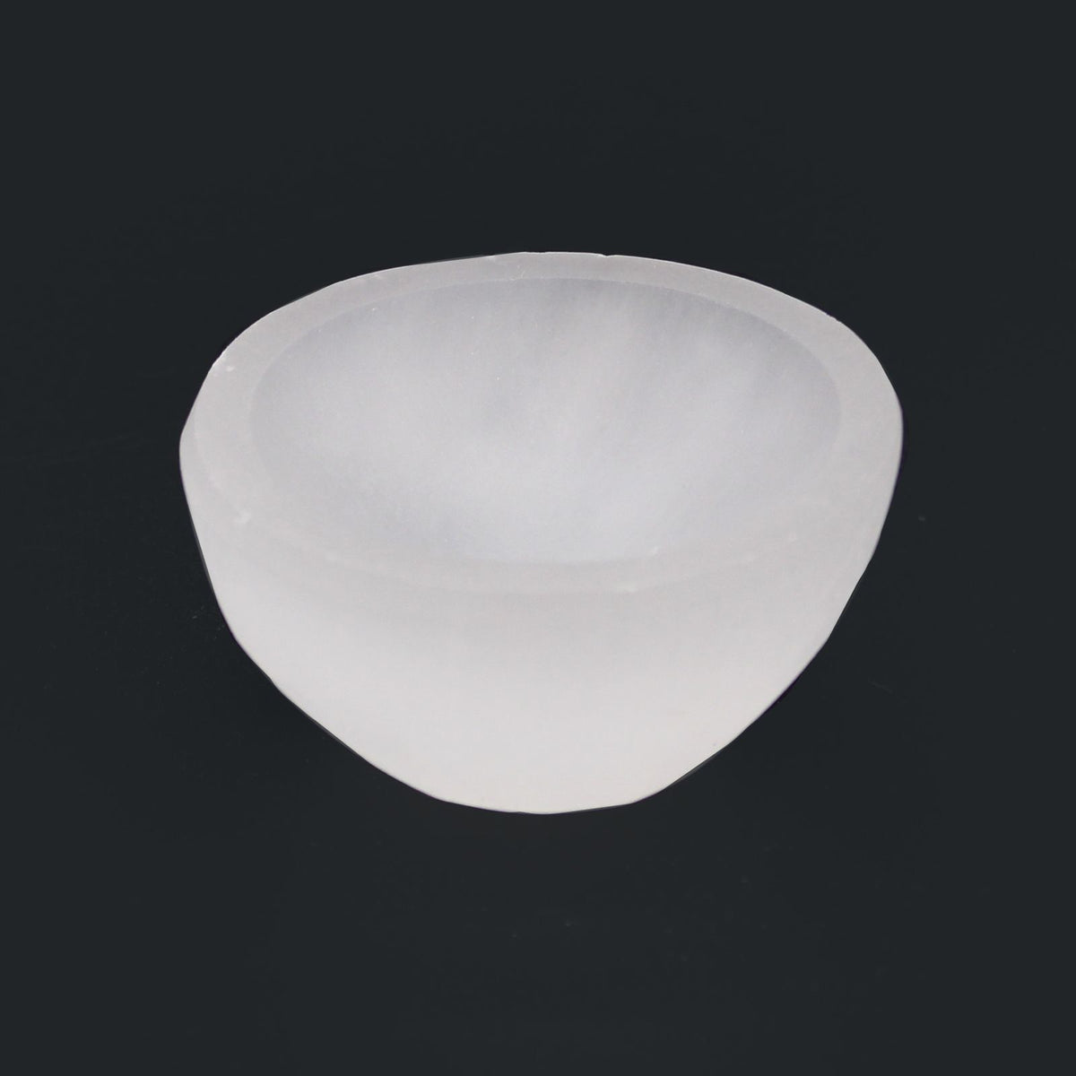 Coupelle ronde en sélénite – 6 cm