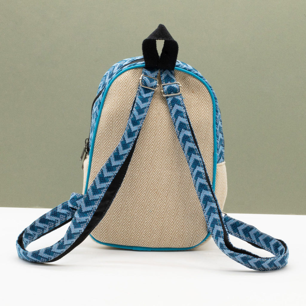 Sac à Dos Medium Katmandou – Motif Dhaka Traditionnel | 30x21x9cm | Artisanal Népal