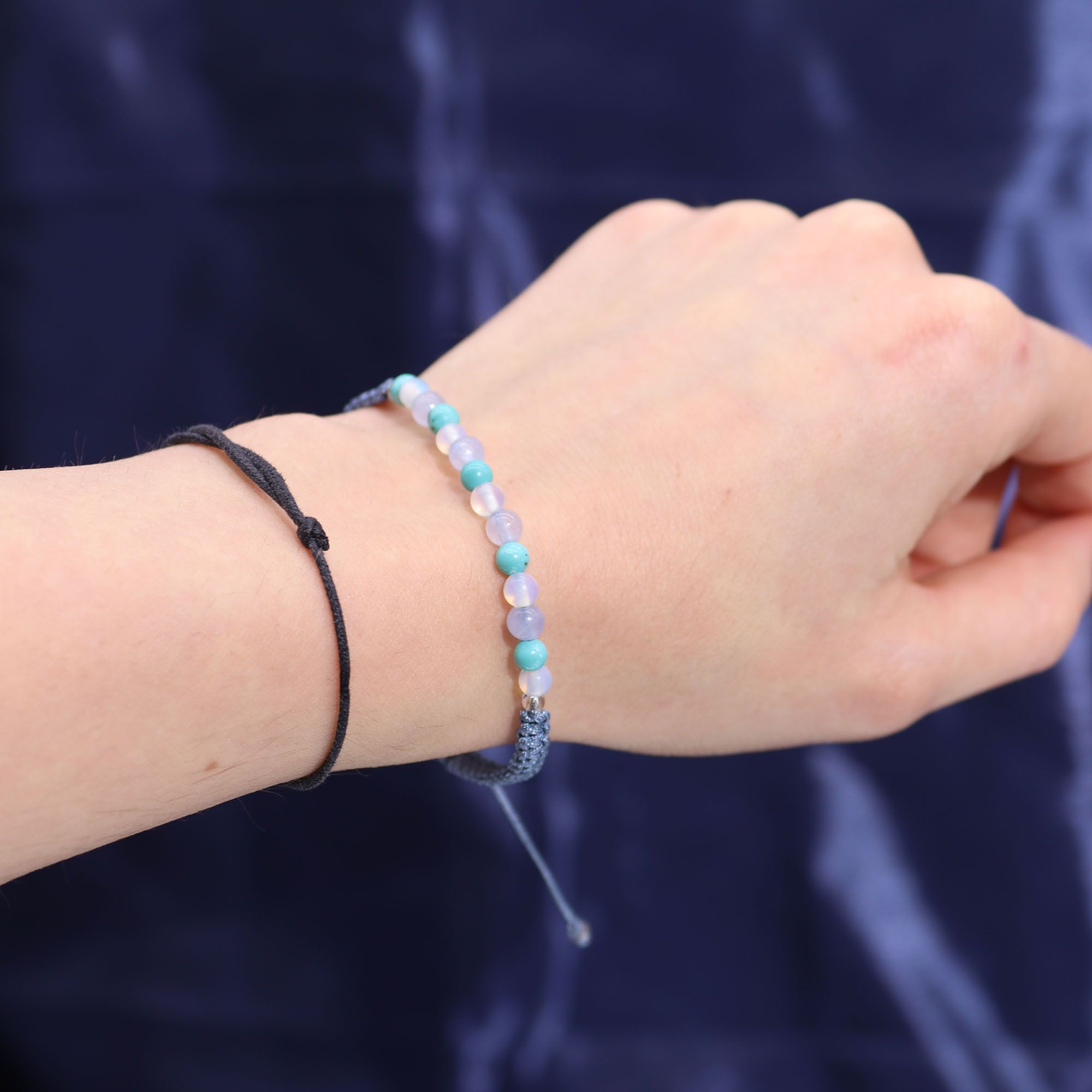 * Bougie Cristal Zodiaque avec Bracelet en Pierres Précieuses – Poissons