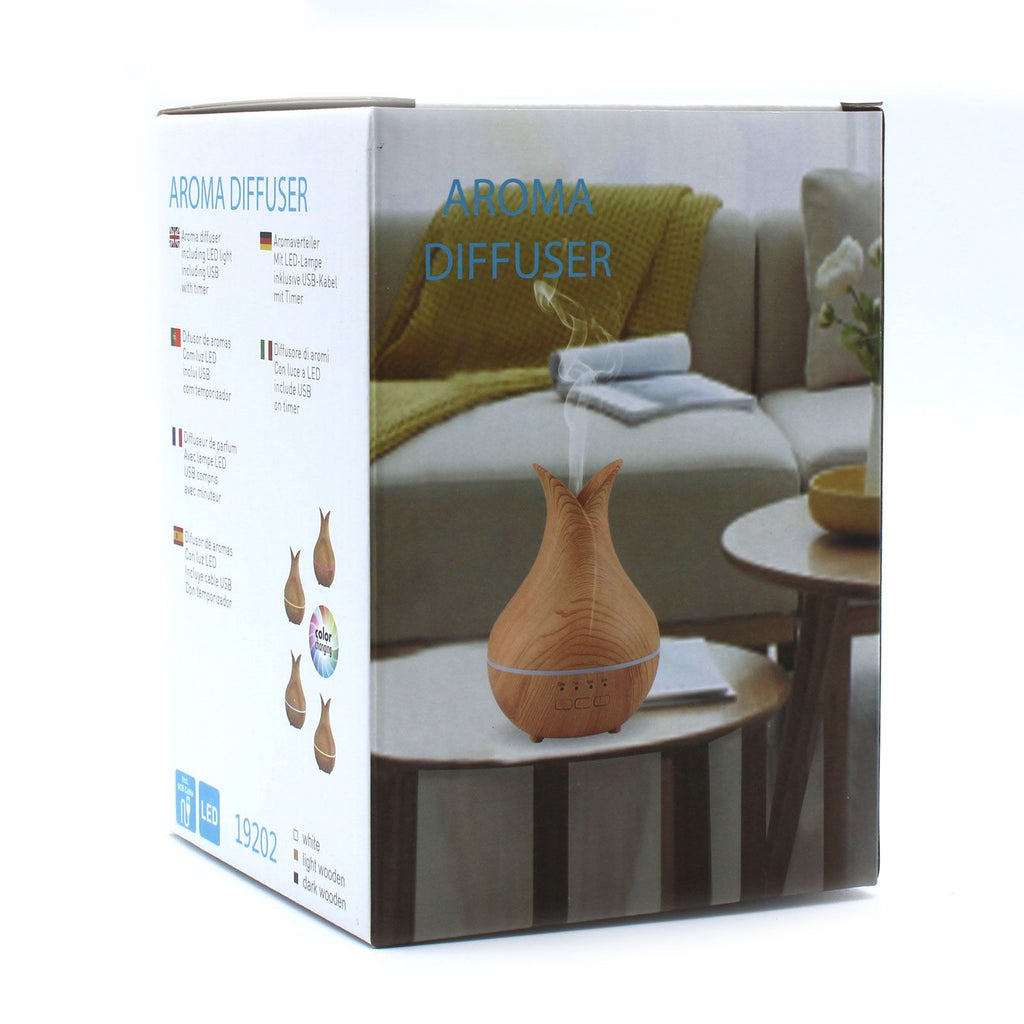 * Diffuseur ultrasonique Palermo – USB, éclairage multicolore et minuterie