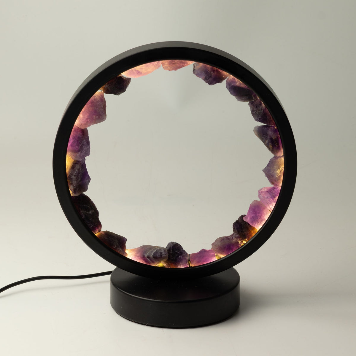 * Lampe halo en améthyste – Esprit Zen