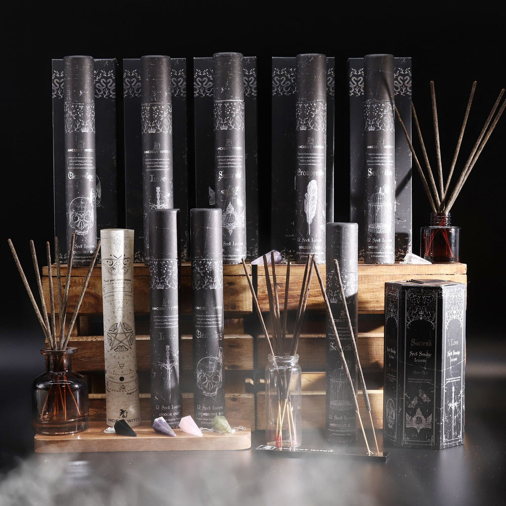 Encens rituel Ancient Witch – Réussite – Pendule en obsidienne noire