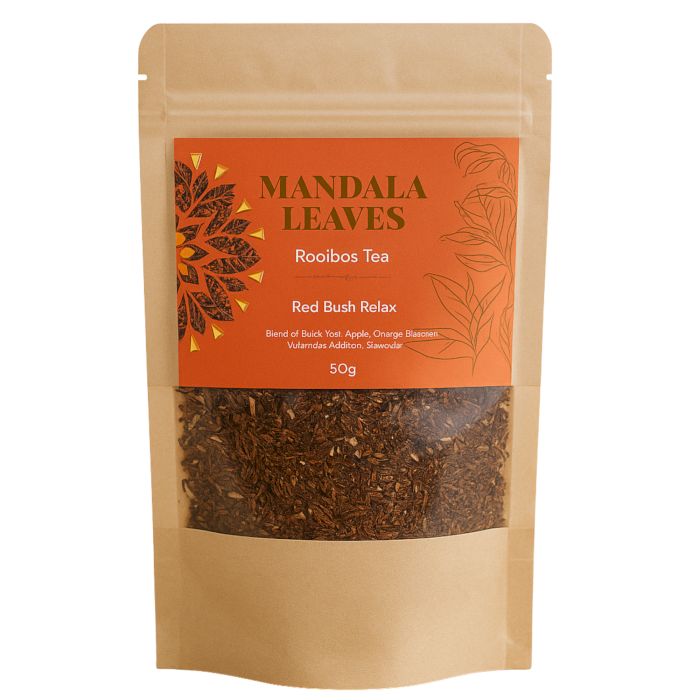Red Bush Relax 50g – Rooibos Lavande Pomme & Orange | Infusion Relaxante Artisanale Sachet
