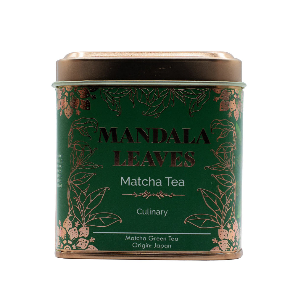 Matcha Culinaire Bio 50g – Poudre de Thé Vert Japonais | Lattes Smoothies Pâtisserie | Boîte Métallique