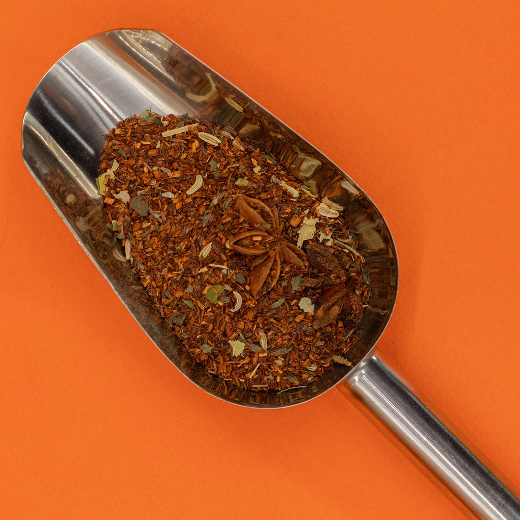 Thé Red Bush Digestive 50g – Infusion Rooibos Fenouil Menthe Anis | Boîte Métallique