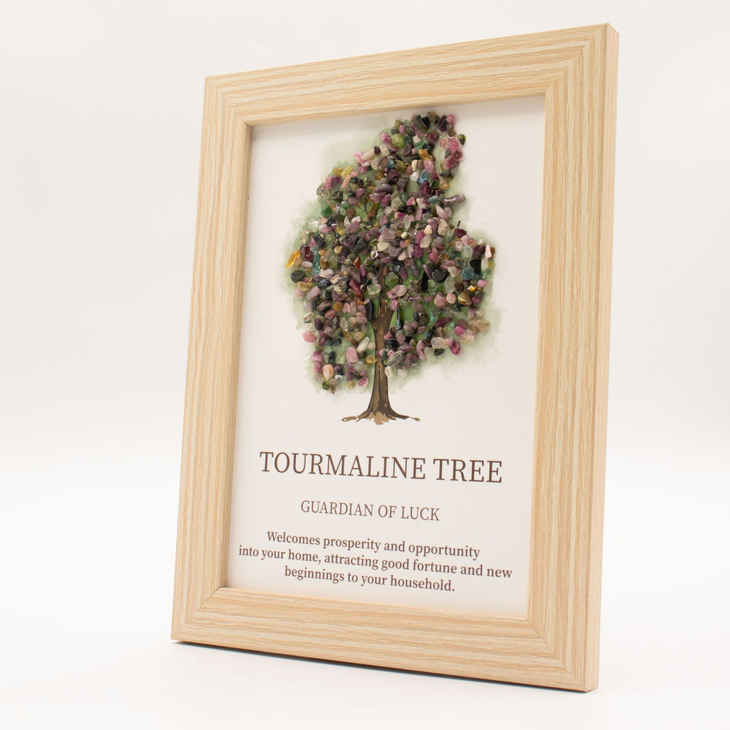 * Tableau décoratif Arbre de Vie en tourmaline, 20 × 14,7 × 1 cm