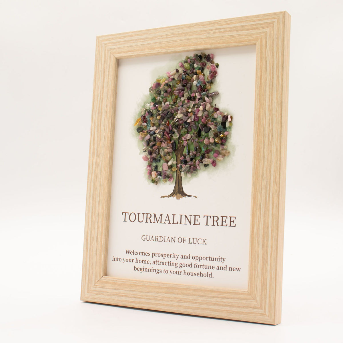 * Tableau décoratif Arbre de Vie en tourmaline, 20 × 14,7 × 1 cm