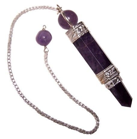 Pendule à trois pièces en améthyste