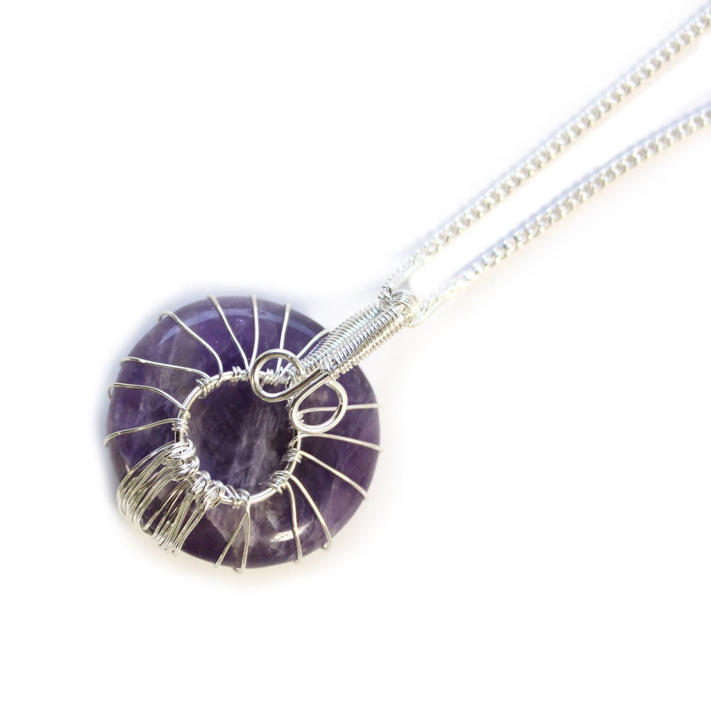 Collier arbre de vie en améthyste
