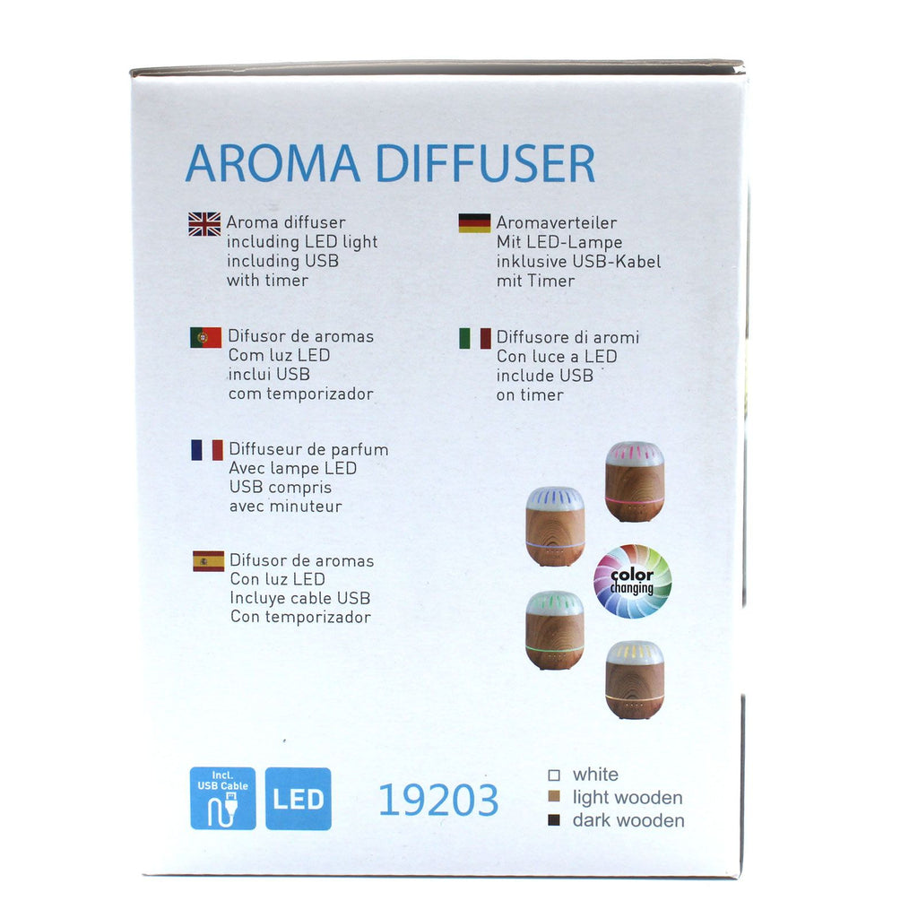 * Diffuseur aromatique Copenhagen – USB, éclairage multicolore et minuterie