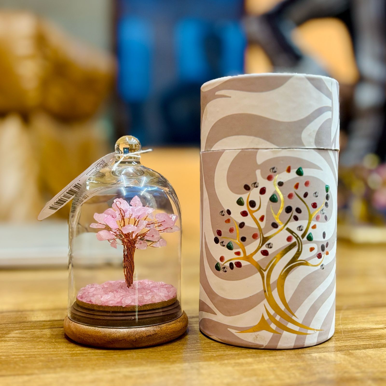 Jardin Dôme en Quartz Rose - 30 Éclats de Pierre