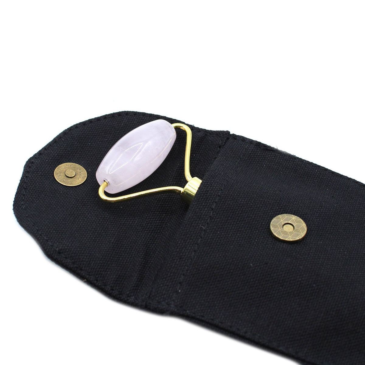 Rouleau de massage visage en quartz rose